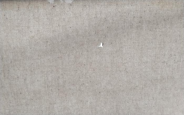 Cotton canvas with hole