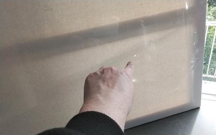 Tiny hole in cotton canvas