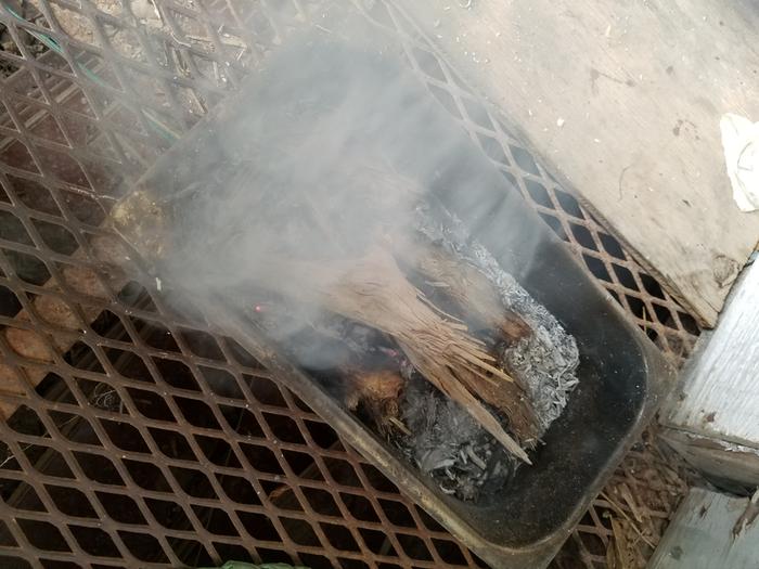 Smudge pot so I'm not distracted by the skeeters