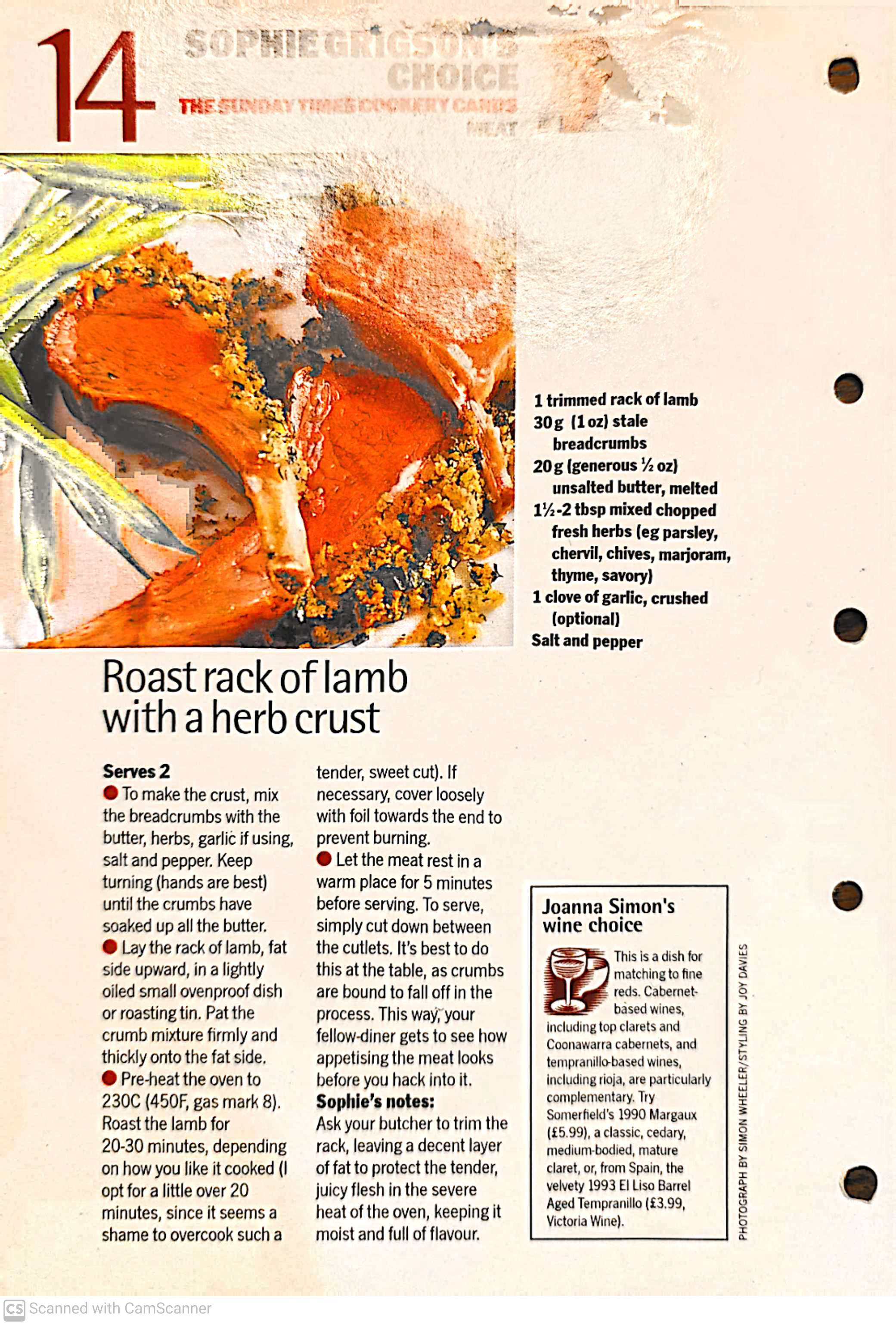 sophie g mature How do I cook a rack of lamb (cooking forum at permies)