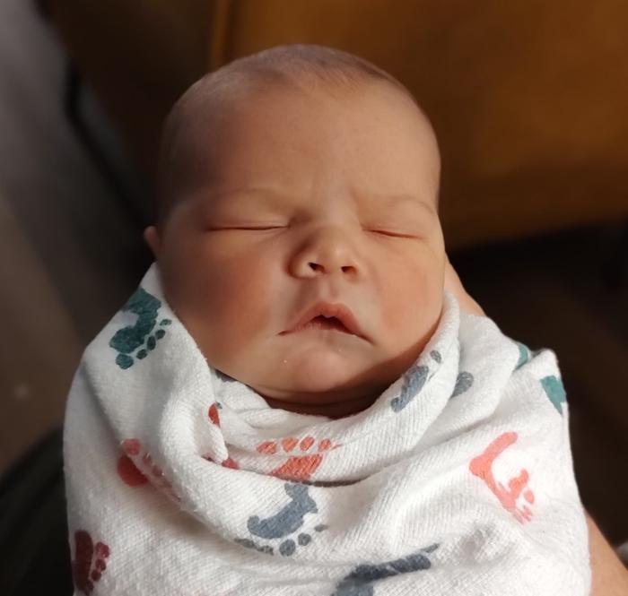 sleeping newborn baby