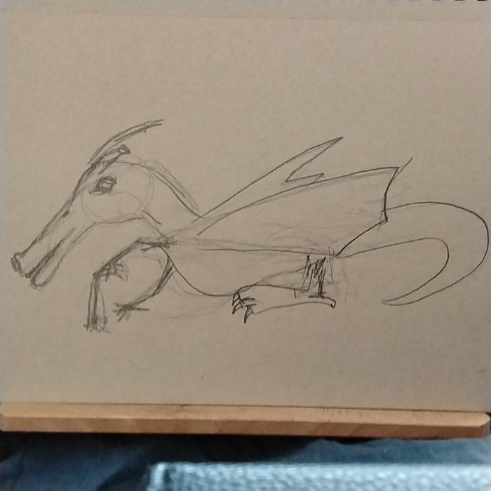 Drawing dragon is difficult