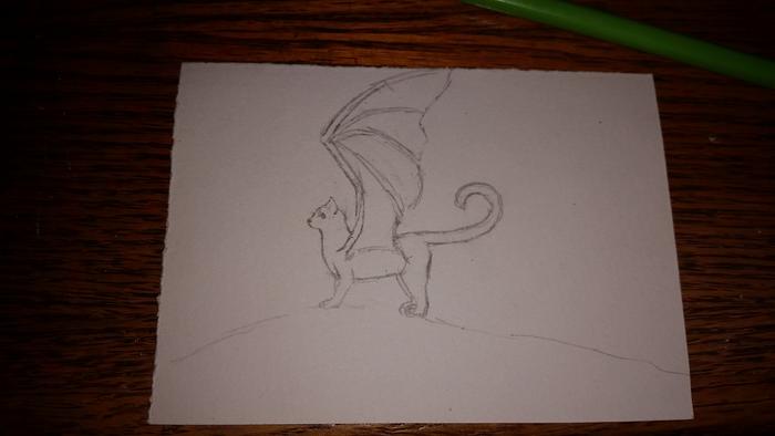 Picture of the sketch, in case I messed up the painting of it