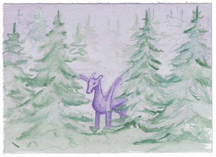 Is the dragon in the mist, or is she summoning the mist?