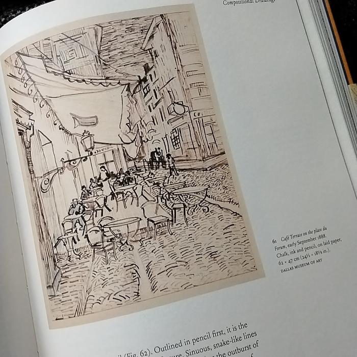 Van gogh sketch of cafe