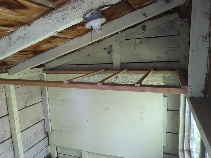 Ta-da! Roosting loft.