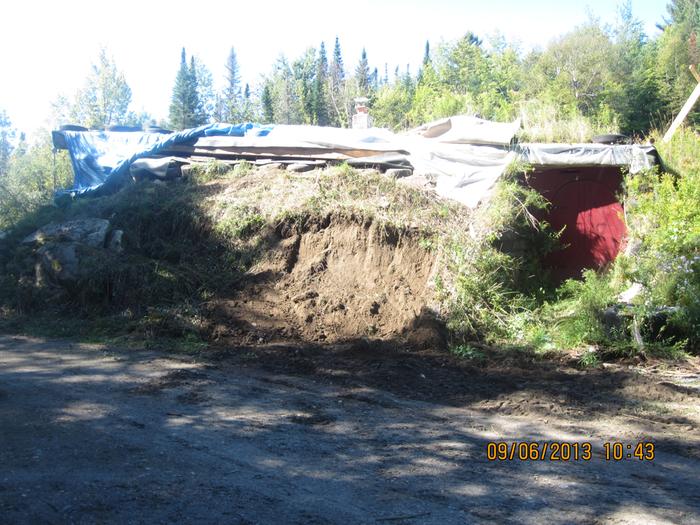 The outside view of the tire wall