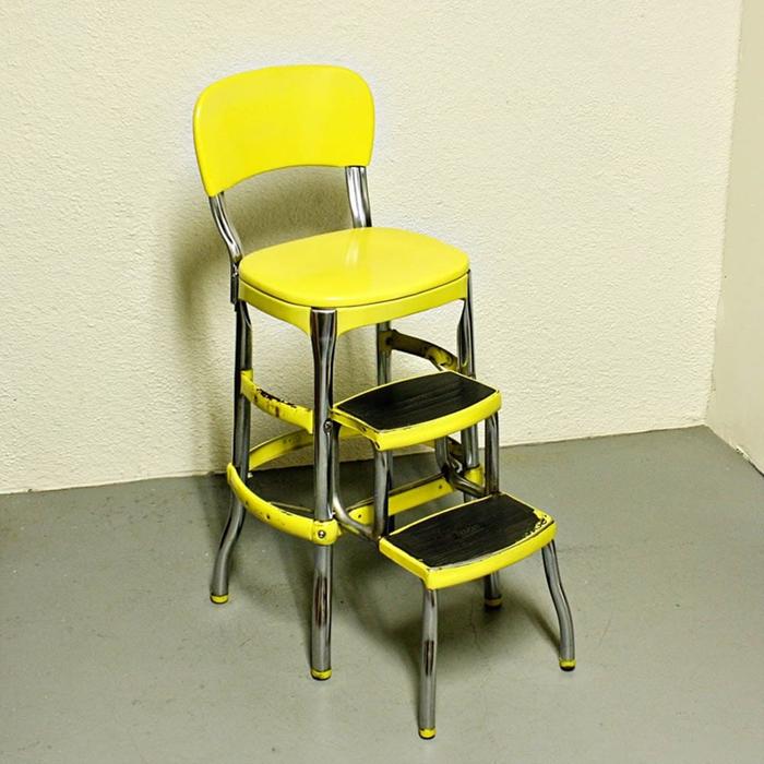 Retro kitchen step-chair