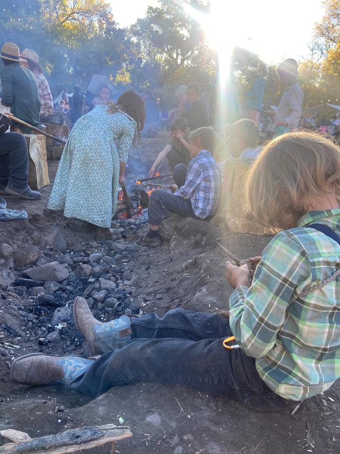 Whittling by the fire