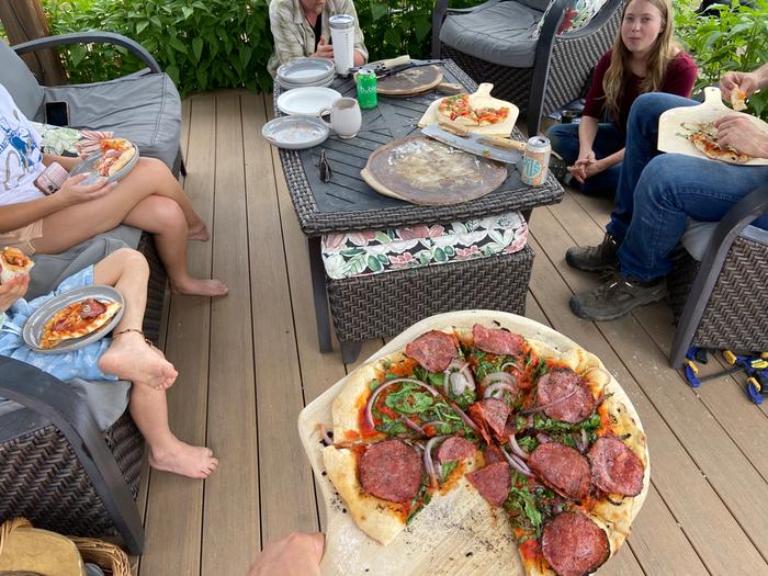 A rocket powered pizza party