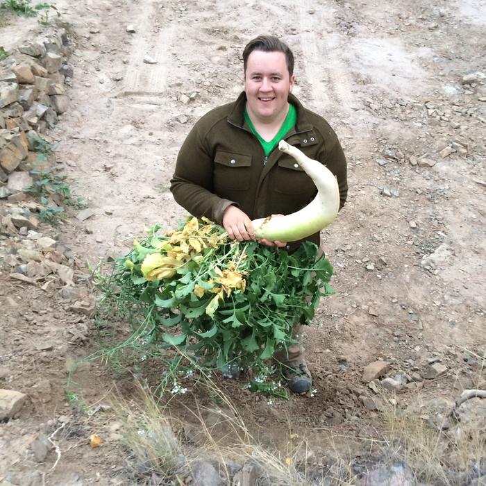 Sam brings back veggies as he cries out love free or daikon!!