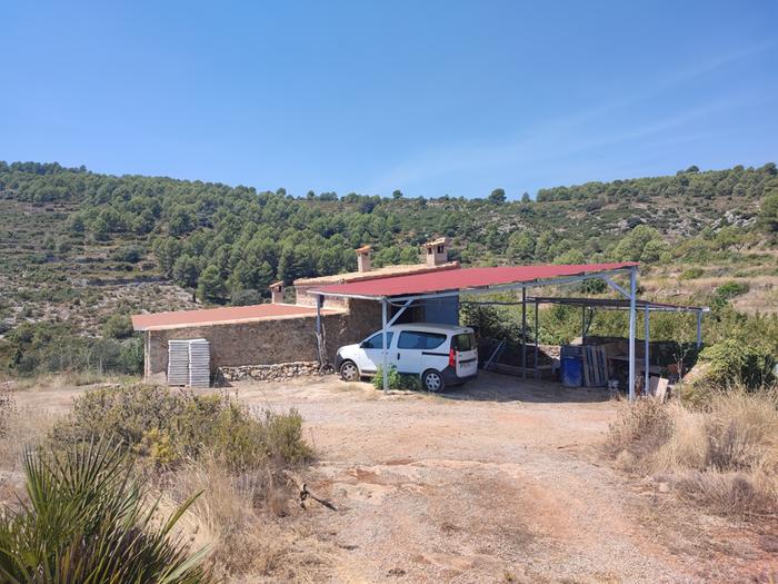 Building where rocket mass heater will be installed