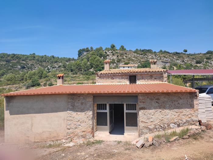 Fabulous mediterranian landscape showing chimneys