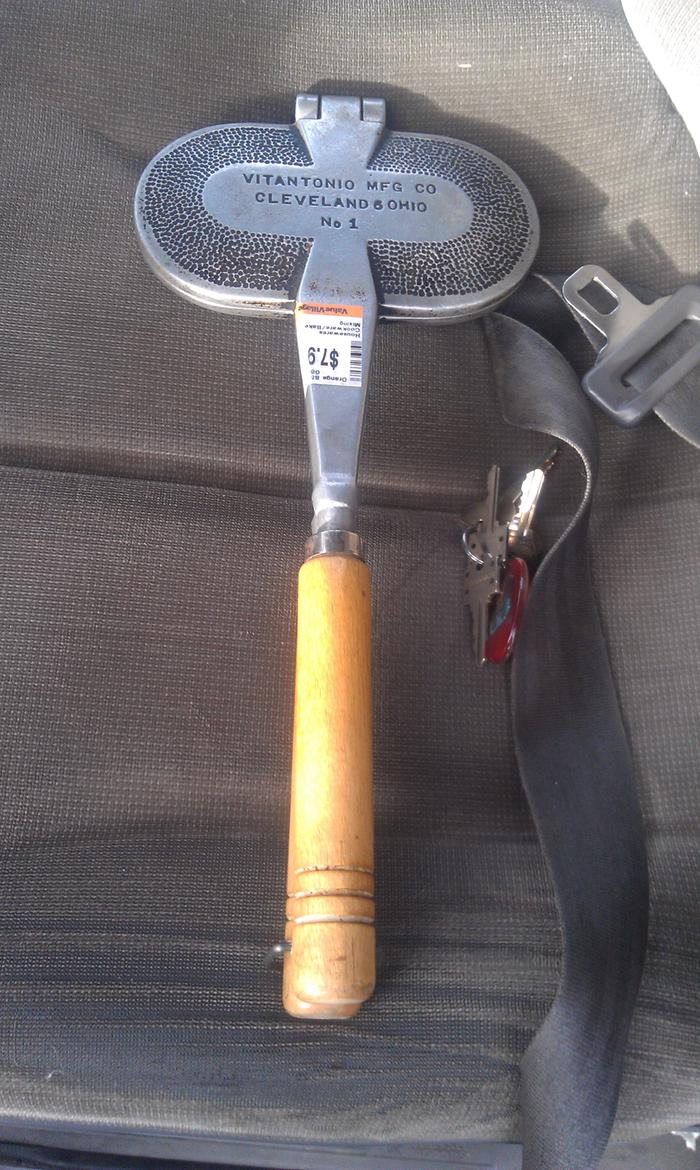with the handle
