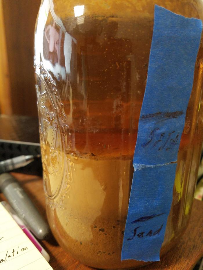 soil test after 24 hours - no silt.