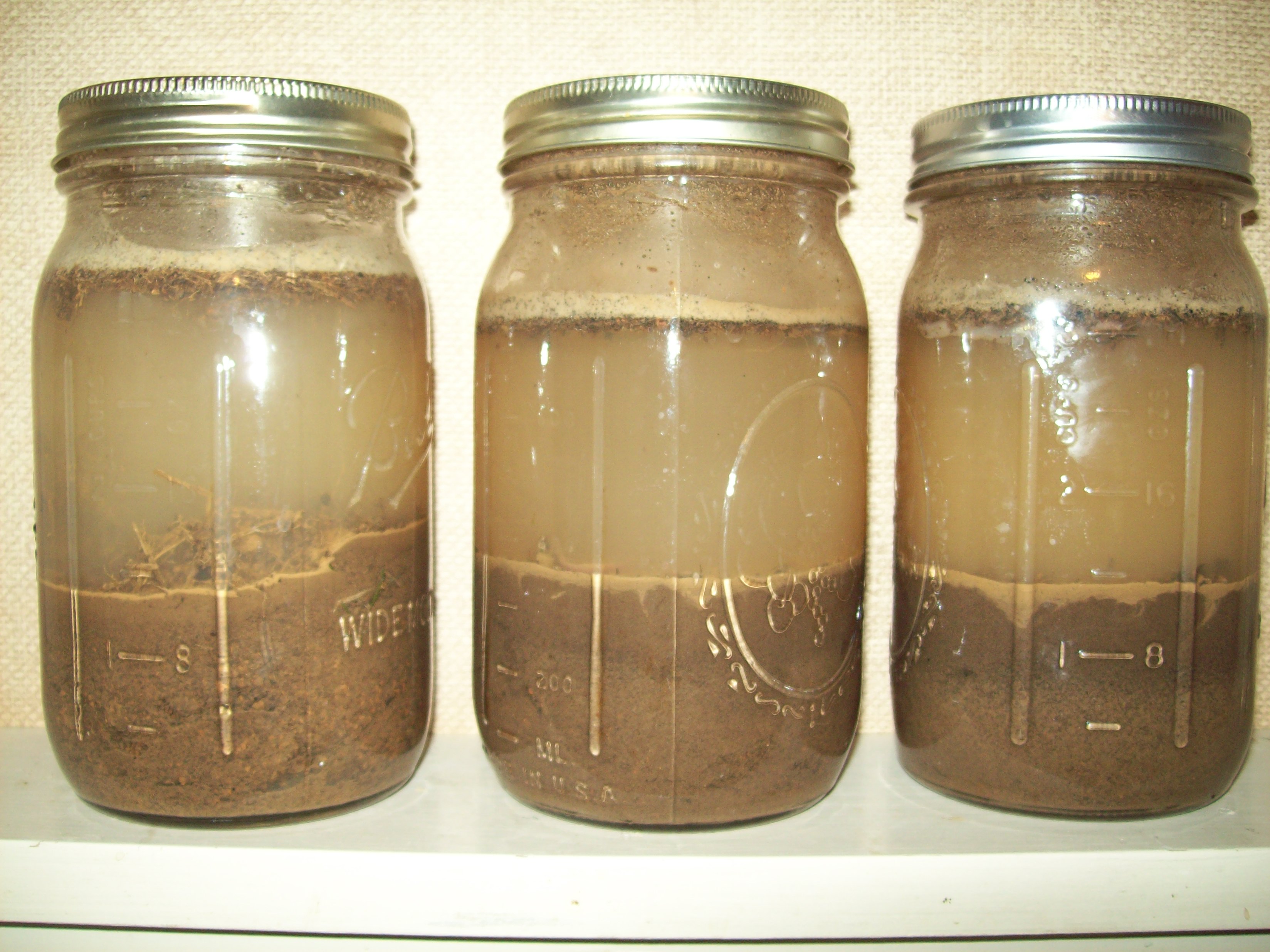mason jar soil tests (soil forum at permies)