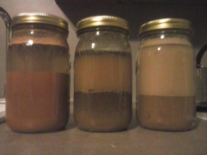 mason jar soil sediment test