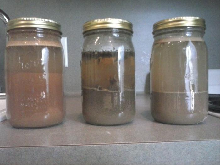 mason jar soil sediment test