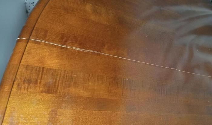 Cracked table