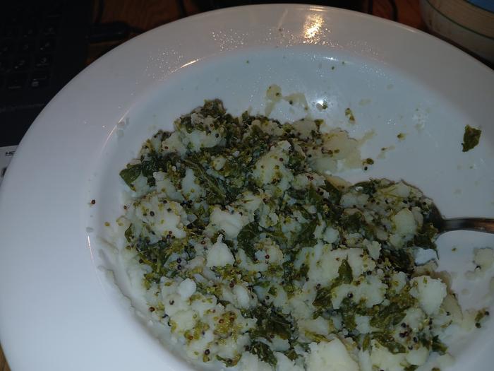 Good King Henry cooked with its seeds