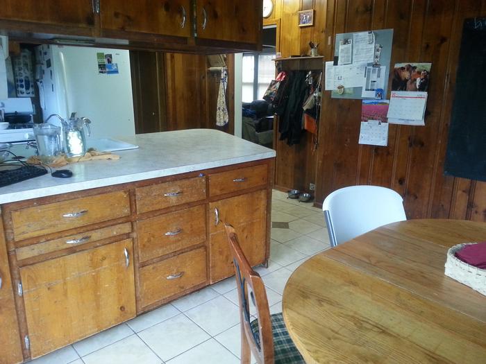 kitchen facing west