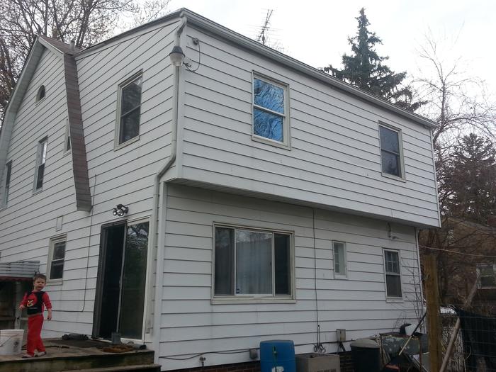 back of the house facing northwest