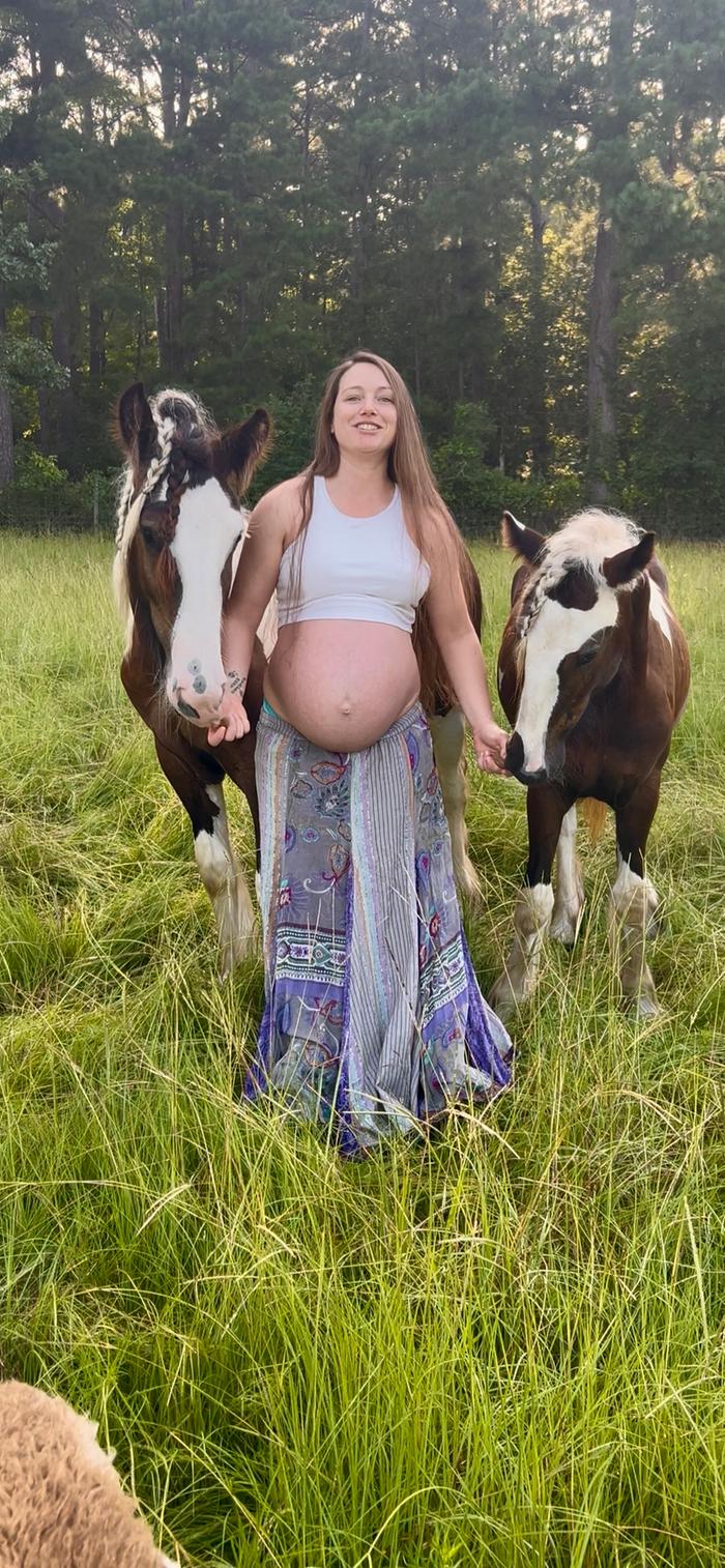 Rainy with her Gypsy Horses, Drago & Zora