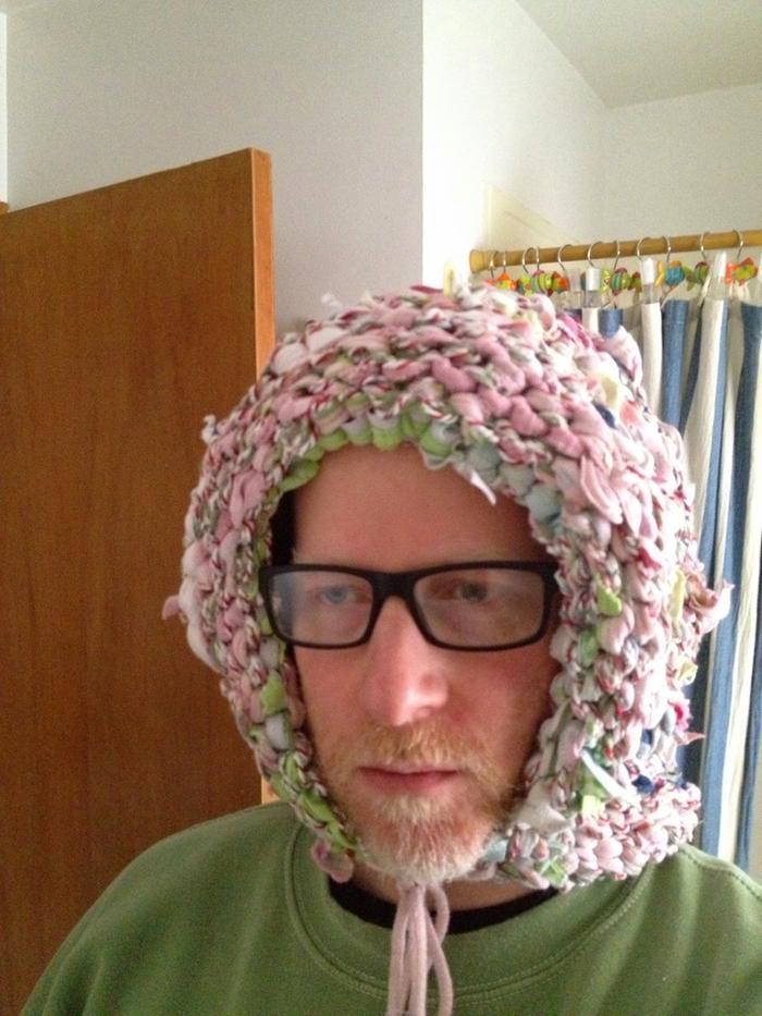 two ways to wear it, both quite weird