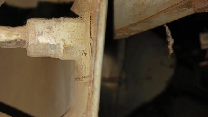 side view of a ford tractor ignition switch.