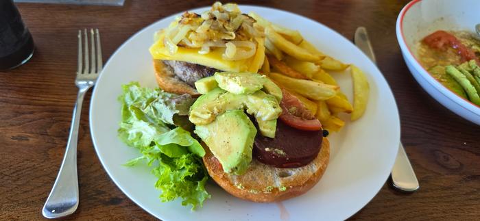 Homemade beef burger 