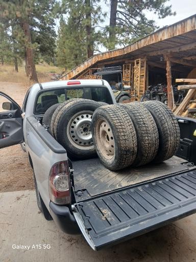 Went to pick up snow tires for the little fleet ...