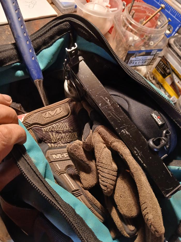 Gathering up all the tools again 