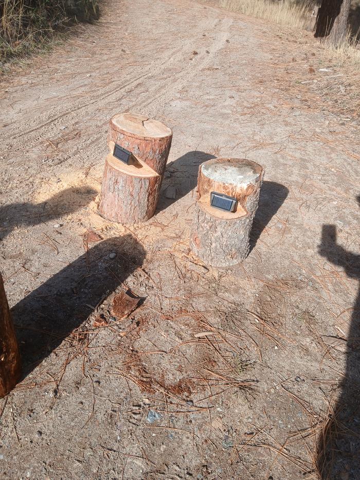 Solar light installation 