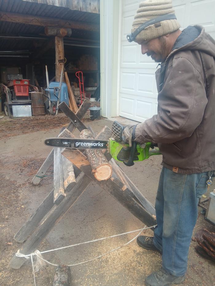 Here I am demonstrating to John 