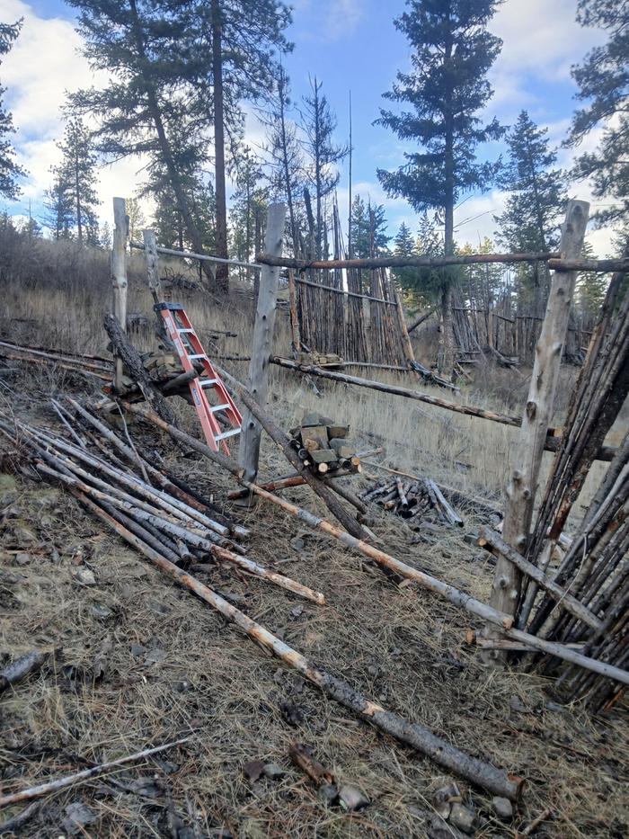 Work to be done at junk pole fence at basecamp 