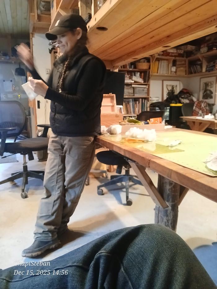 Final touches on the door stopper 