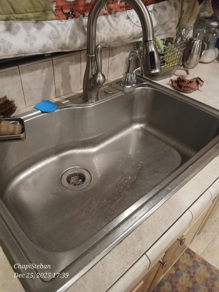 Sink cleaned 