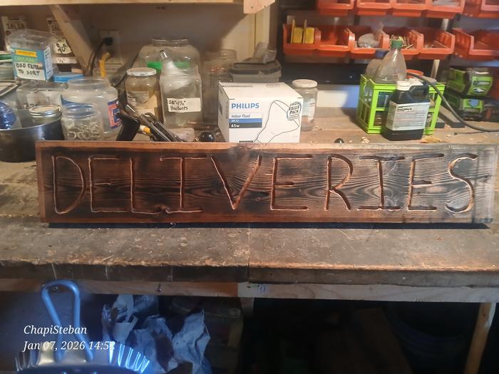 Working on making this sign more clearer .... 