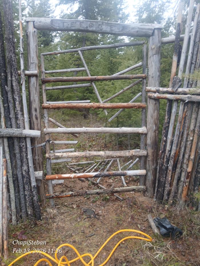 Used 3" diameter horizontal pieces, notched and all 