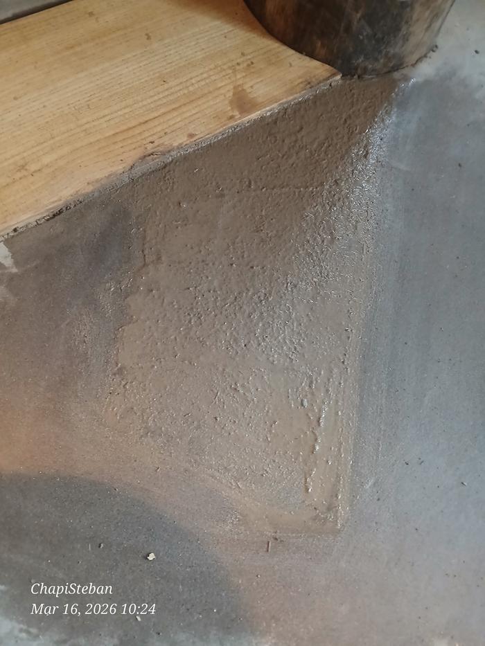 fresh cob on the floor of allerton abbey