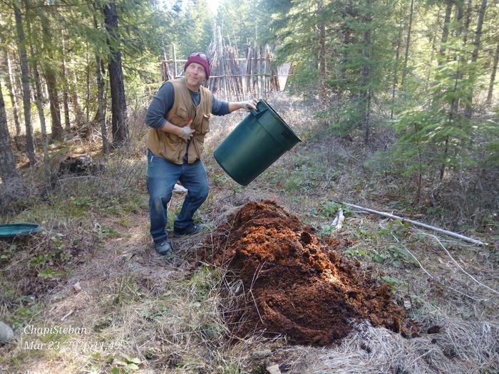 Back to mother nature she goes lol 