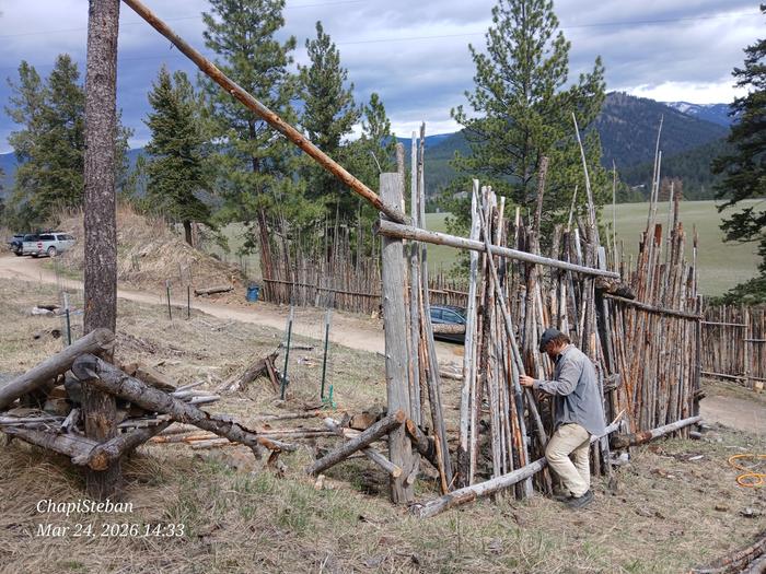 Working on basecamp's paddock 
