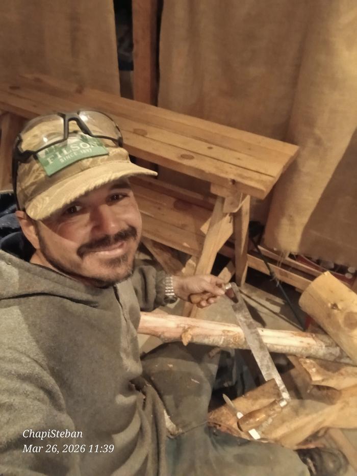 Continuing debarking for Cooper Gate materials for the build 