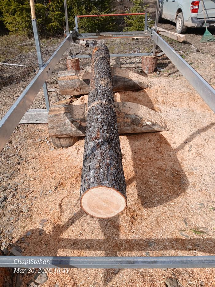 New log staged for tomorrow 