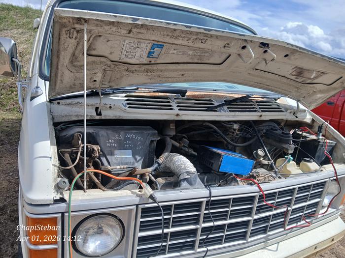 Charging up Toots battery 