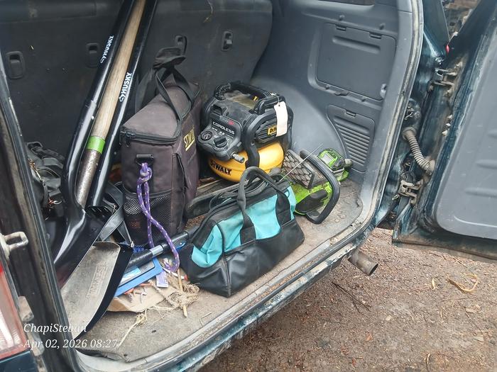 Tools all loaded up .. ready to head towards the lab