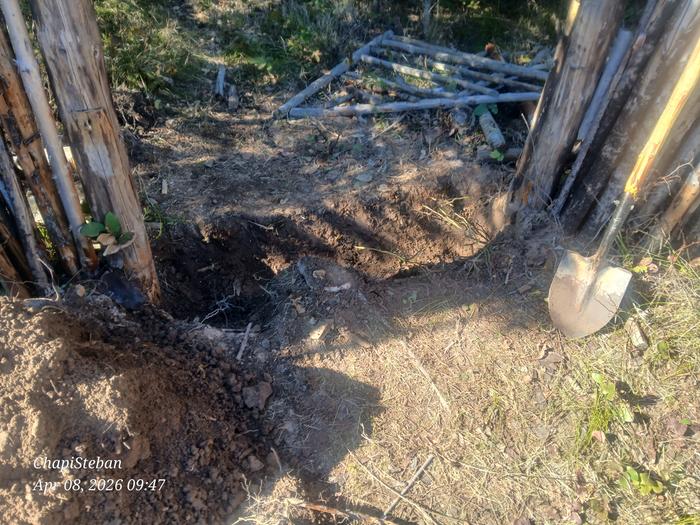 Some more digging for the Tipi footing 