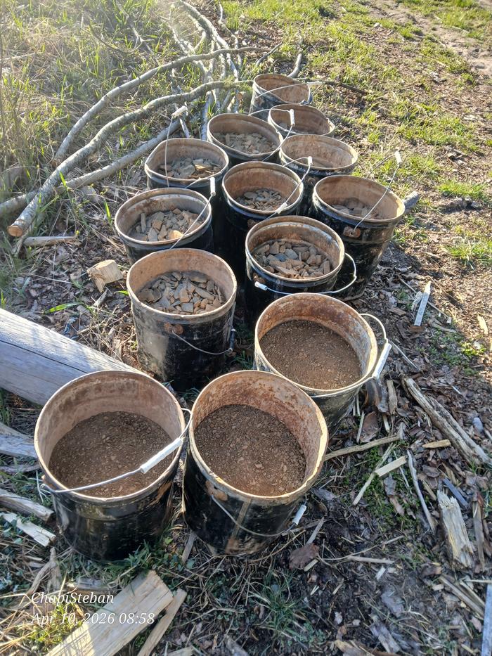 Gravel to be used for wooden posts 