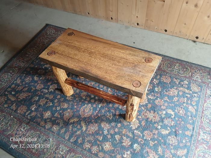 Finally brought in the little coffee table that I made for the Solarium .... hope all the future boots enjoy it 