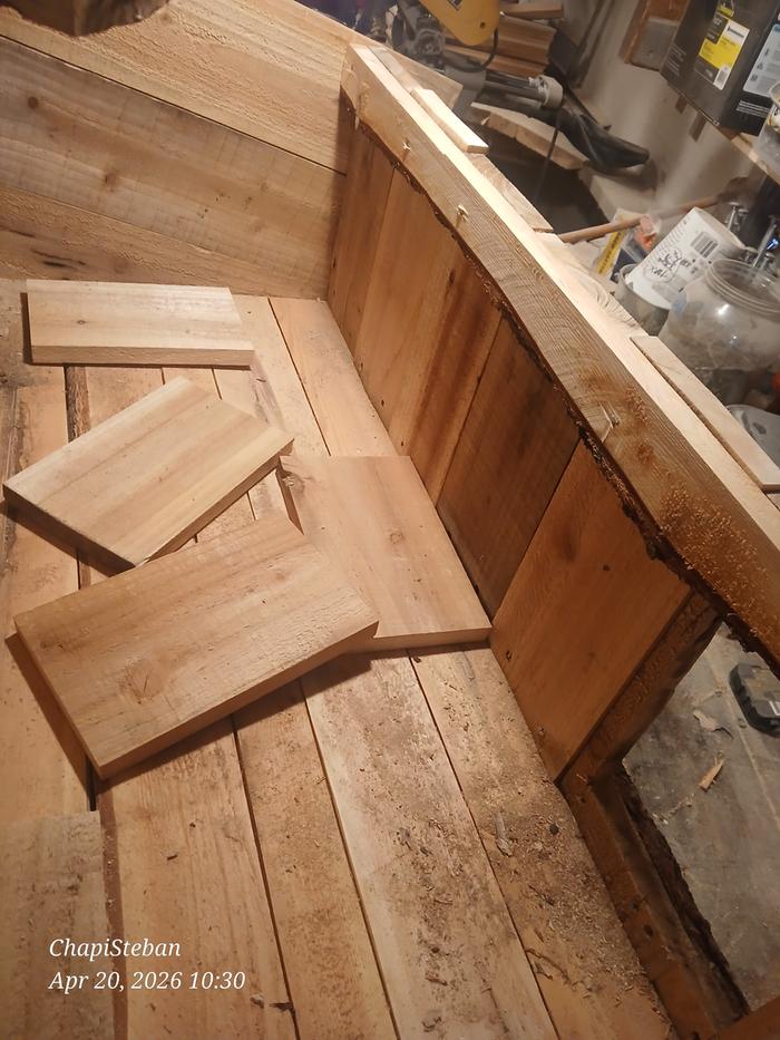 Time to put up some corridors at the entrances of the cat house 